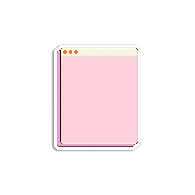 Pink Browser VSCO Sticker