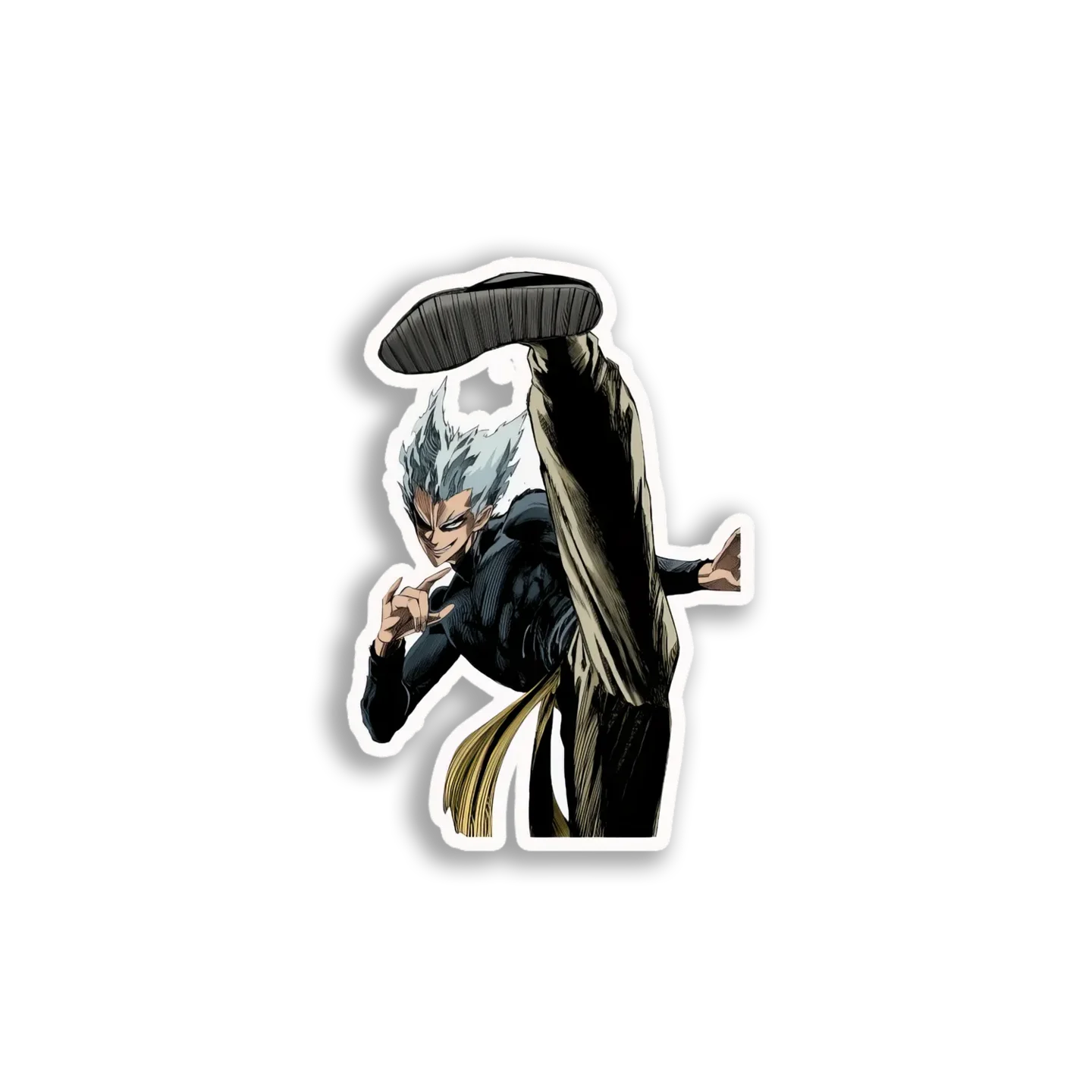 Bang's Flying Kick Sticker