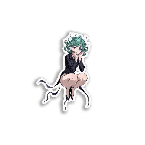 Tatsumaki Anime Art Sticker