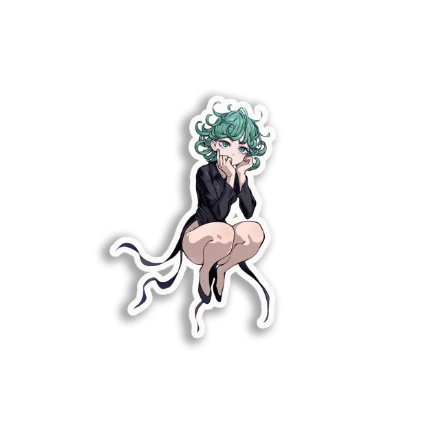 Tatsumaki Anime Art Sticker