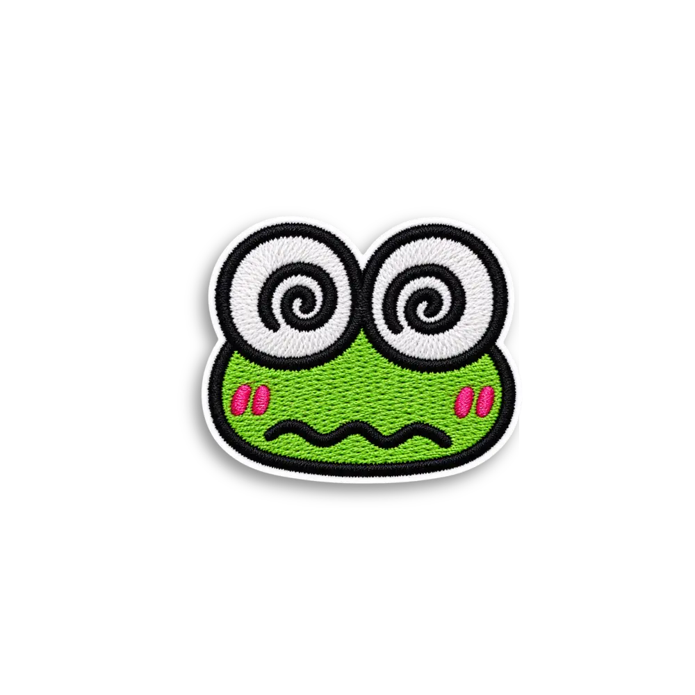 Frog Face Patch Sticker