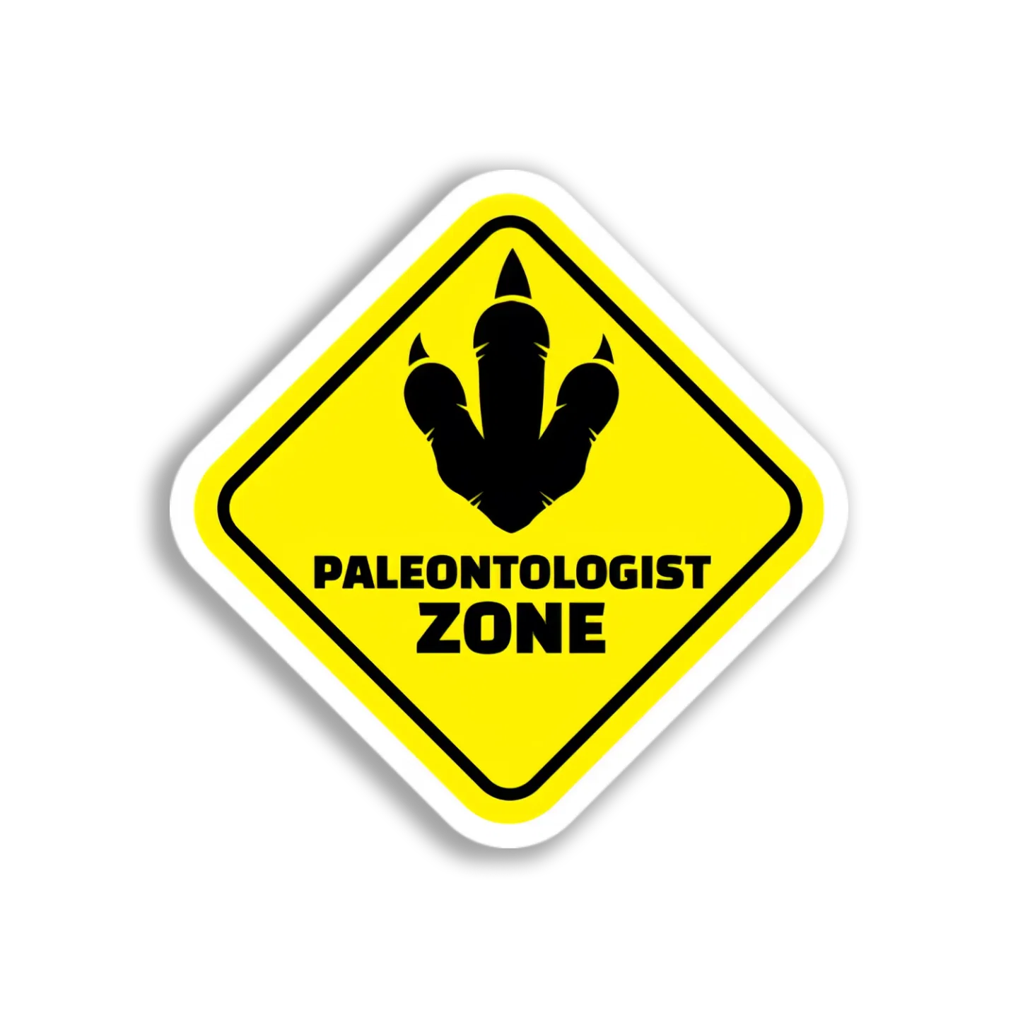 Dinosaur Footprint Zone Sticker