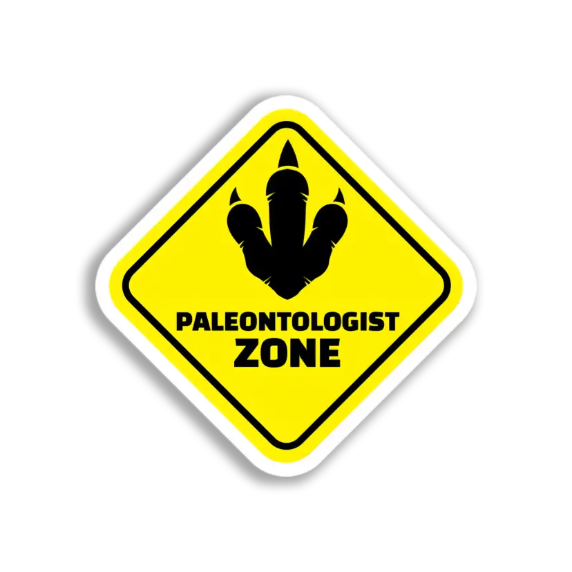 Dinosaur Footprint Zone Sticker