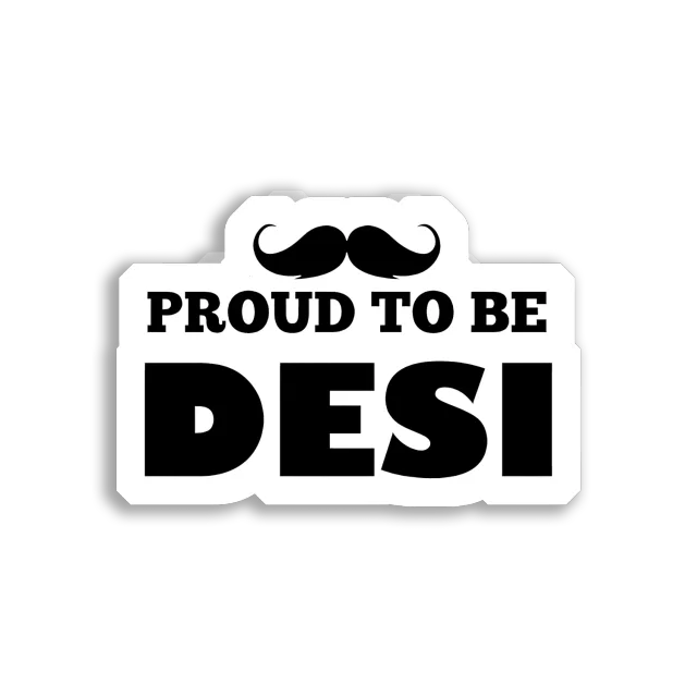 Proud to Be Desi Car Sticker