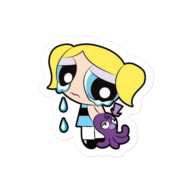 The Powerpuff Girls Bubbles Crying Sticker