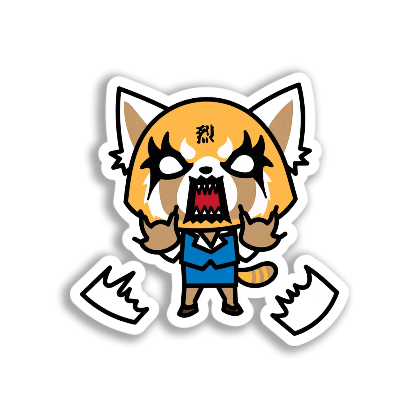 Angry Red Panda Sticker