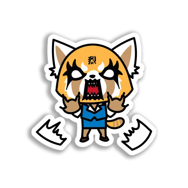 Angry Red Panda Sticker