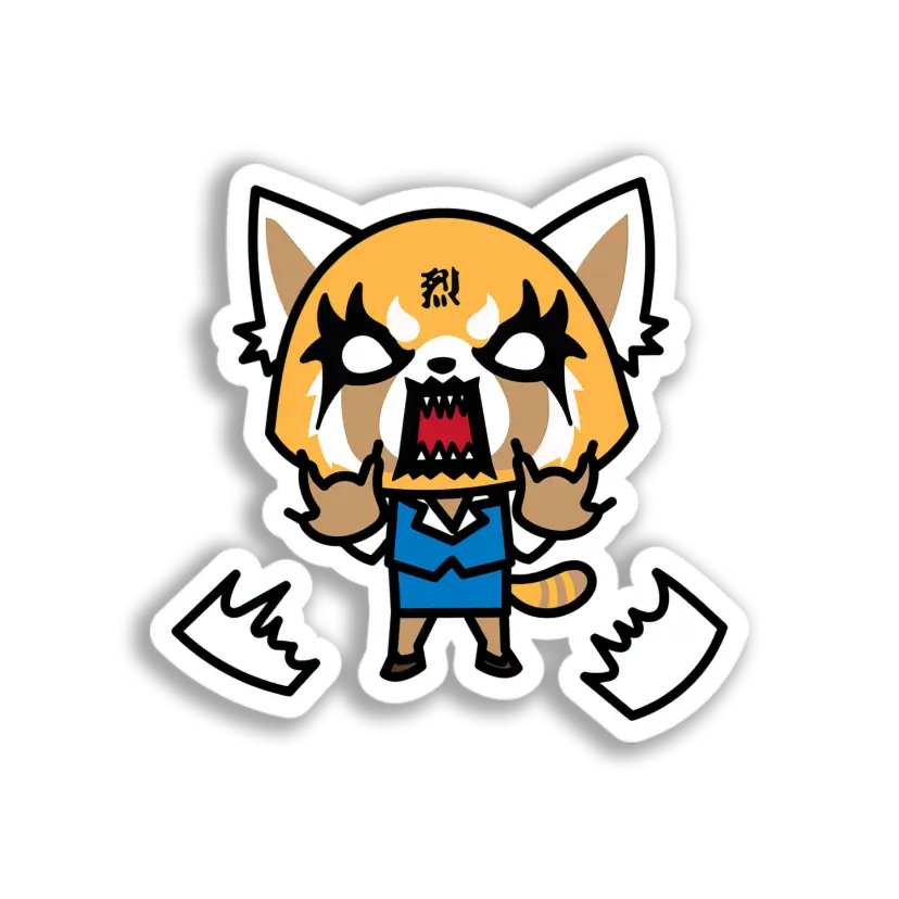Angry Red Panda Sticker