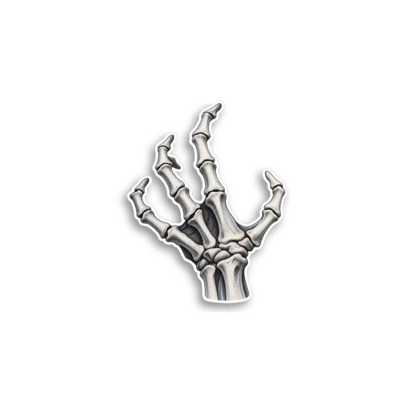 Skeleton Hand Sticker