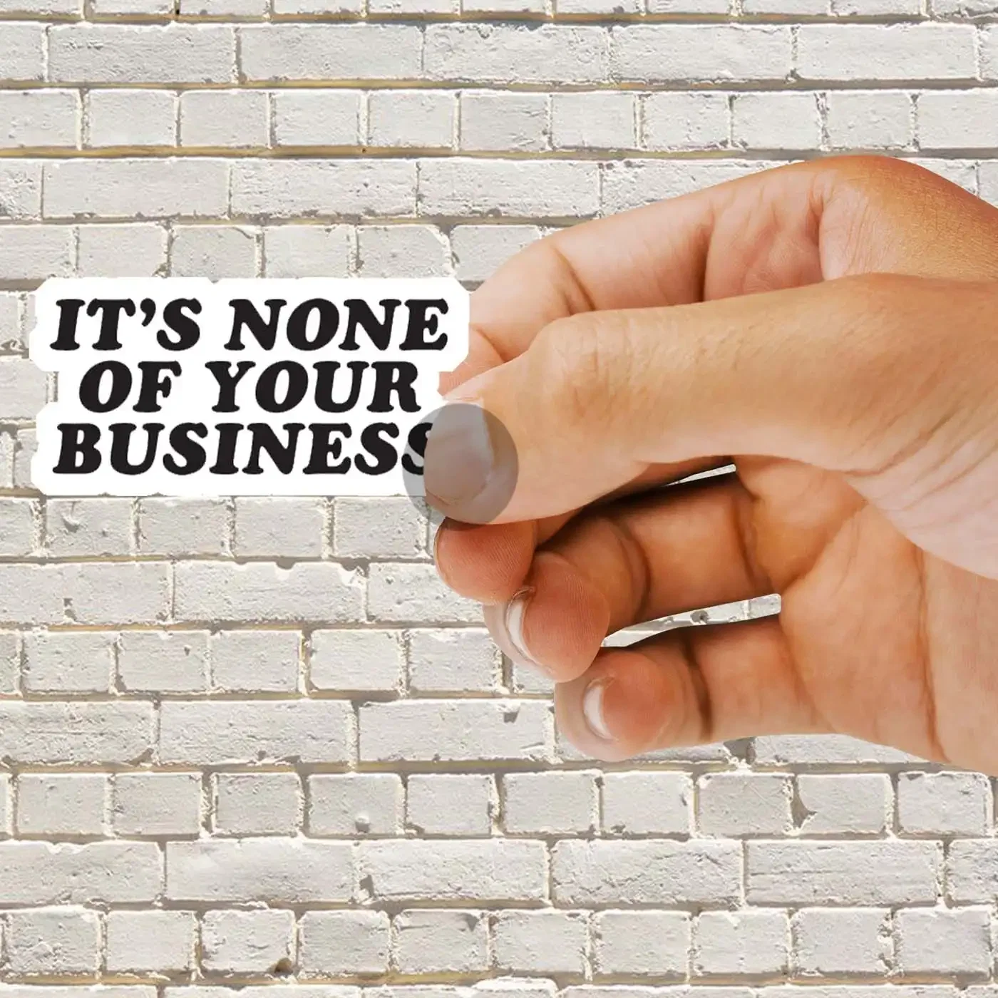 Its none of your business Harry Style Sticker