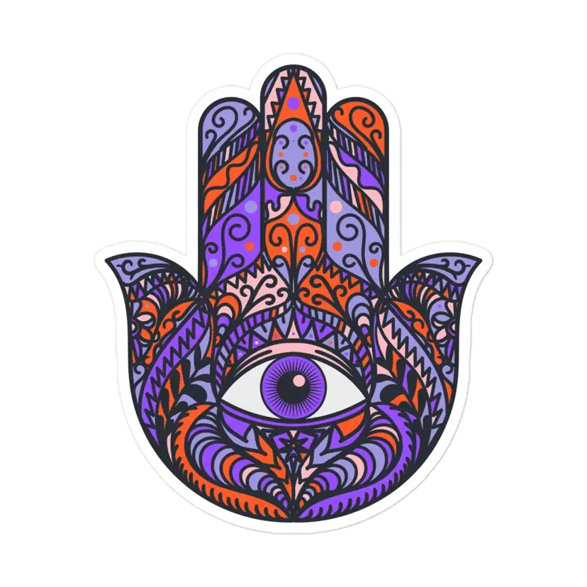 Psychedelic Hand Sticker