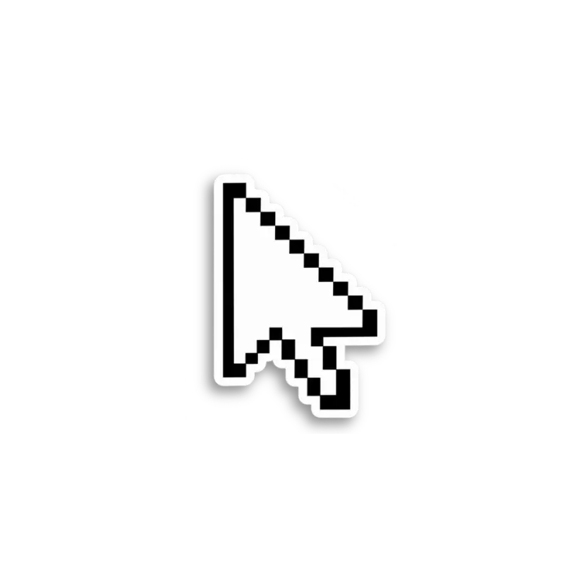 Pixel Cursor Arrow Sticker