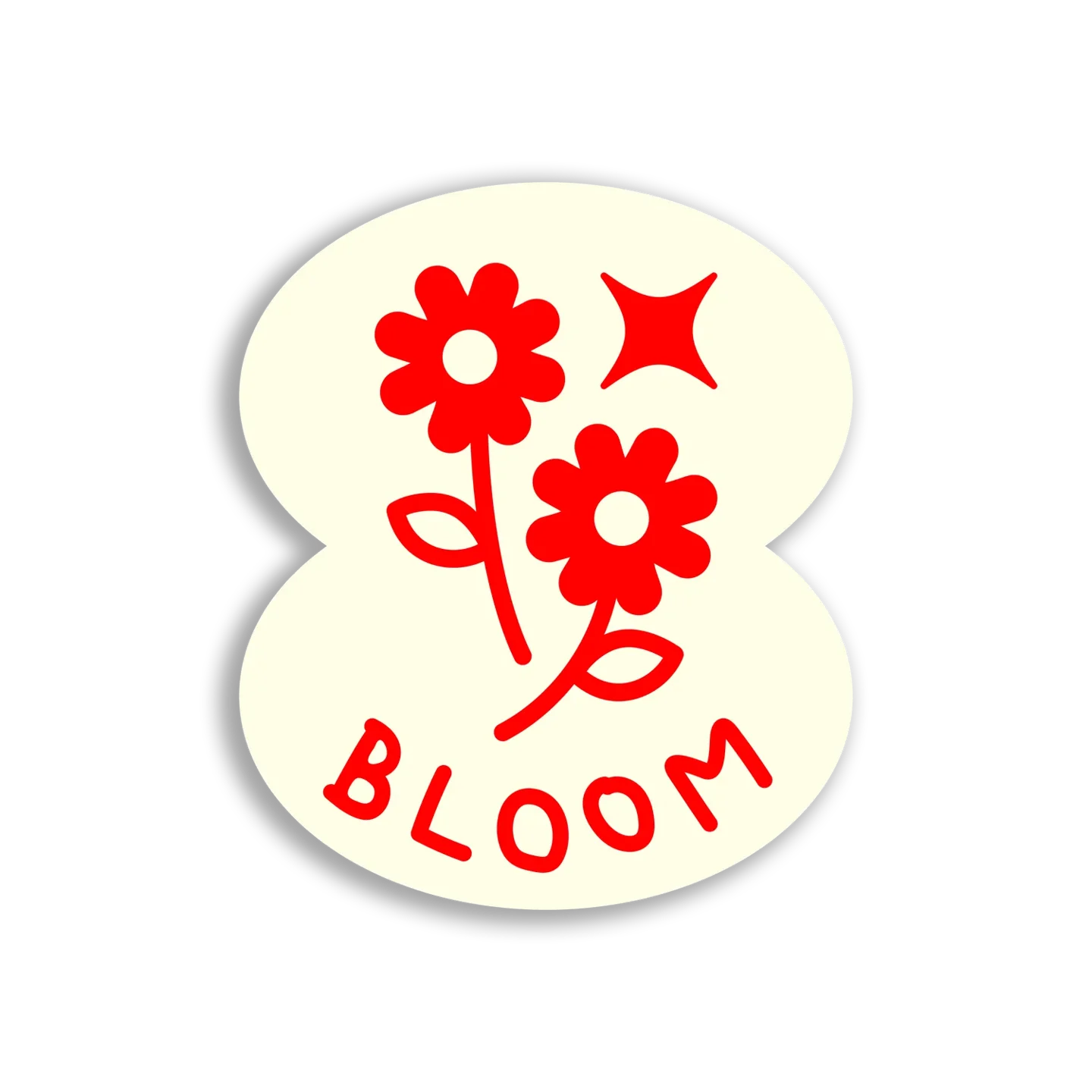 Red Flowers That Bloom Sticker
