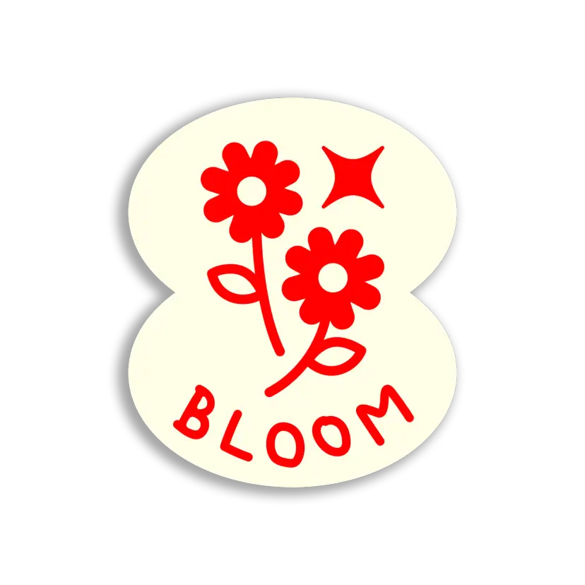 Red Flowers That Bloom Sticker