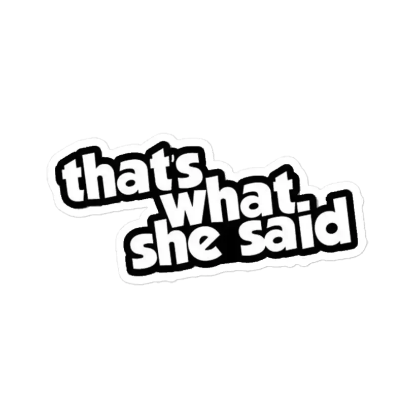 That�s What She Said Sticker