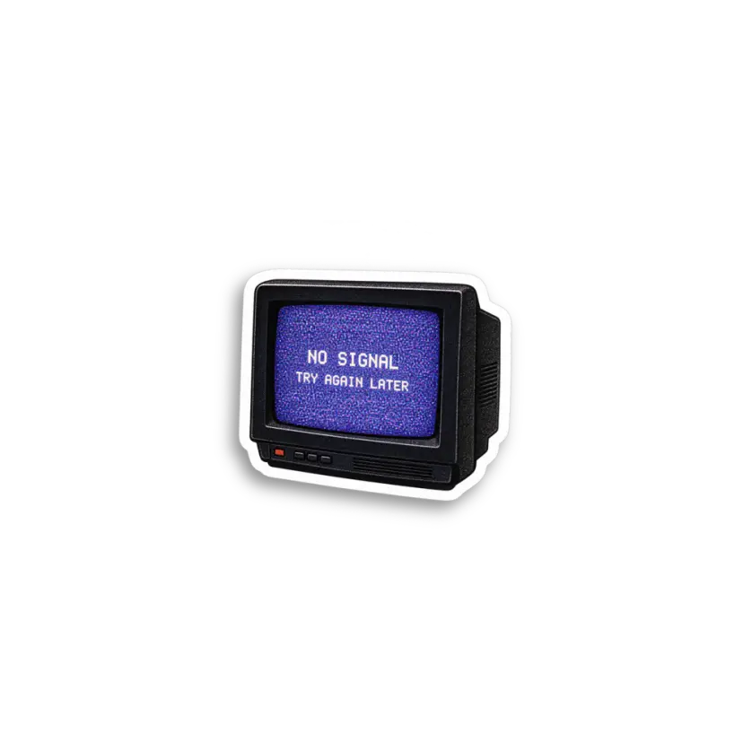 Retro Television Sticker