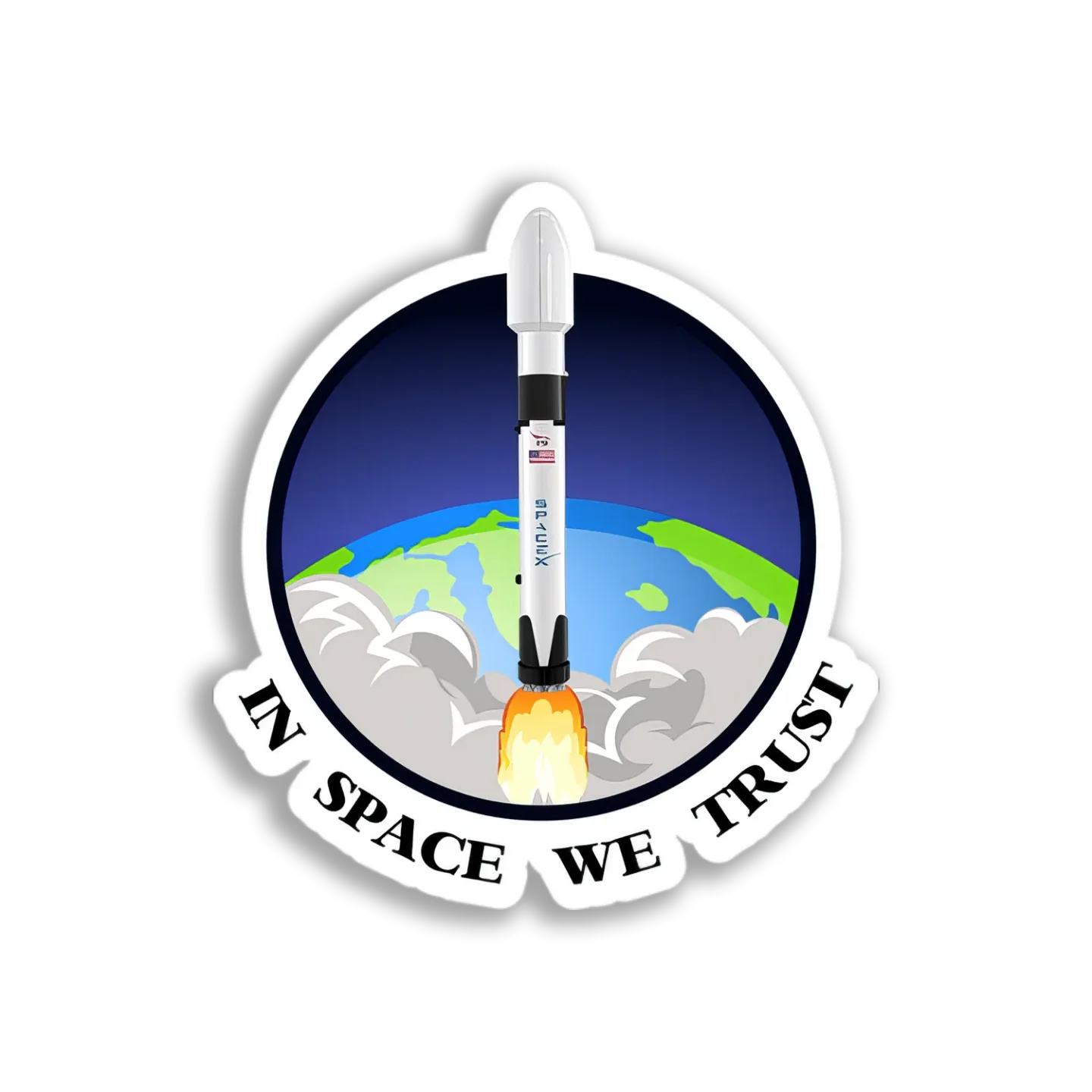 SpaceX Falcon 9 Launch Sticker