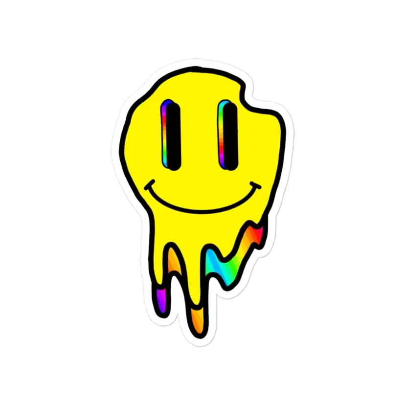 Trippy Smile Sticker