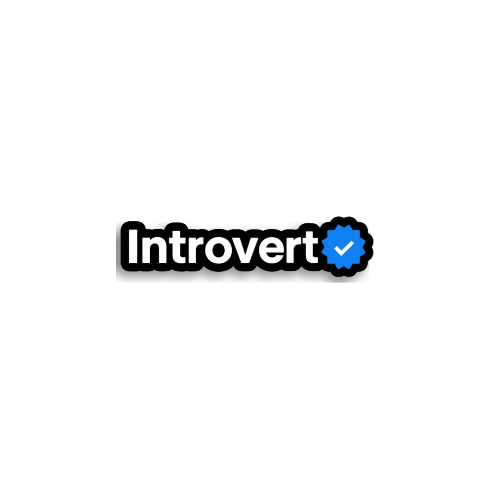 Introvert Verified Variant 2 Sticker