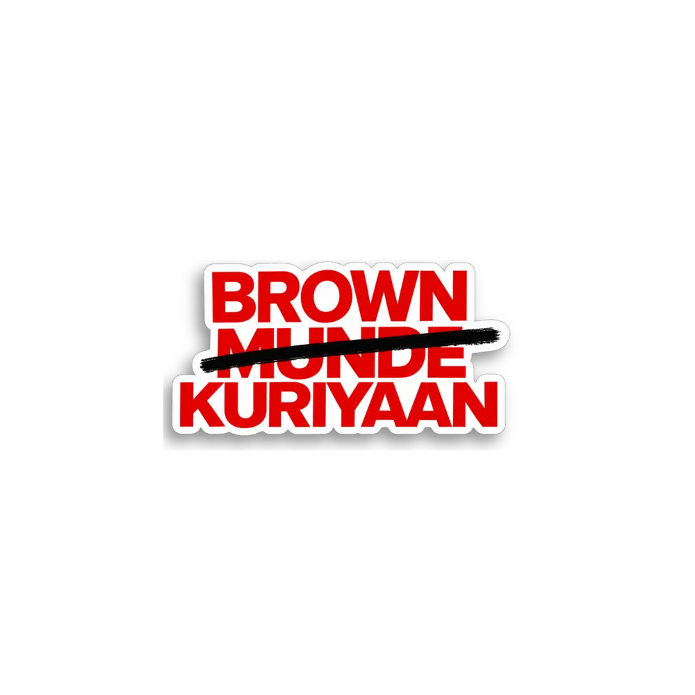 Brown Kuriyaan Sticker