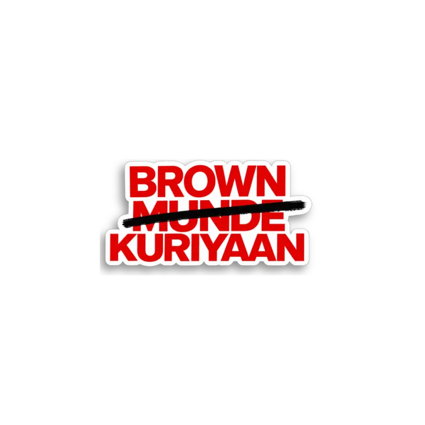 Brown Kuriyaan Sticker