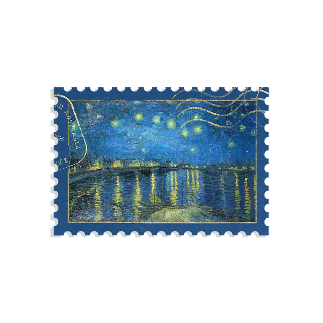 Van Gogh Stamp Sticker