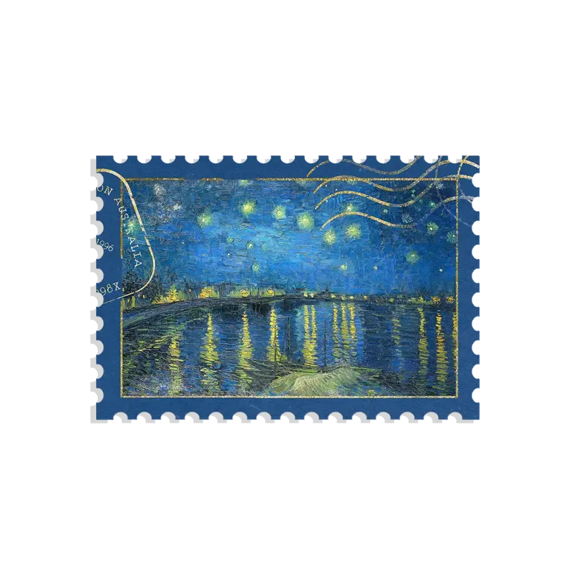 Van Gogh Stamp Sticker