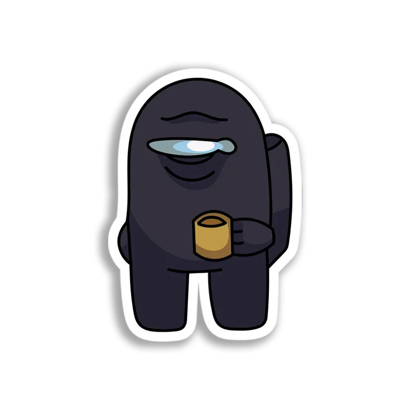 Black Impostor Coffee Break Sticker