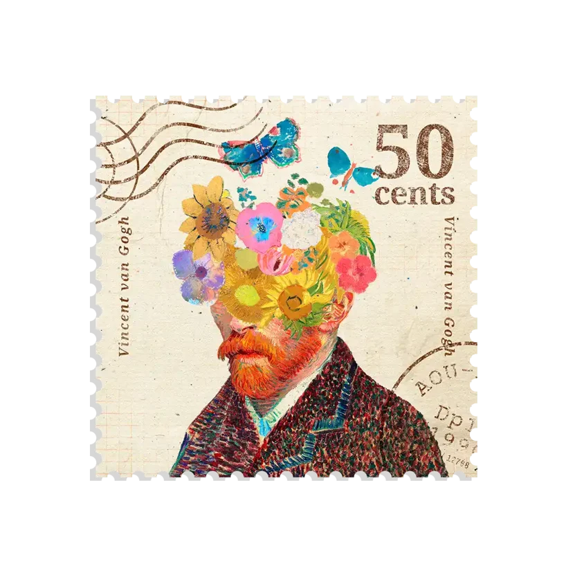 Van Gogh Stamp Sticker