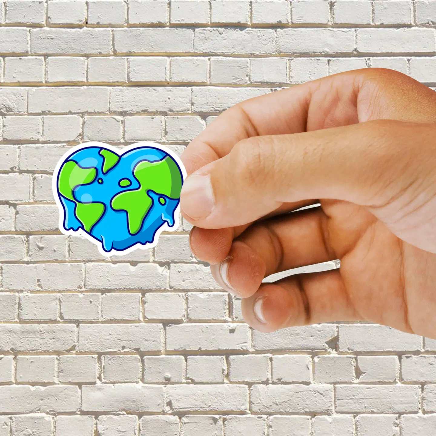 Heart Earth Sticker