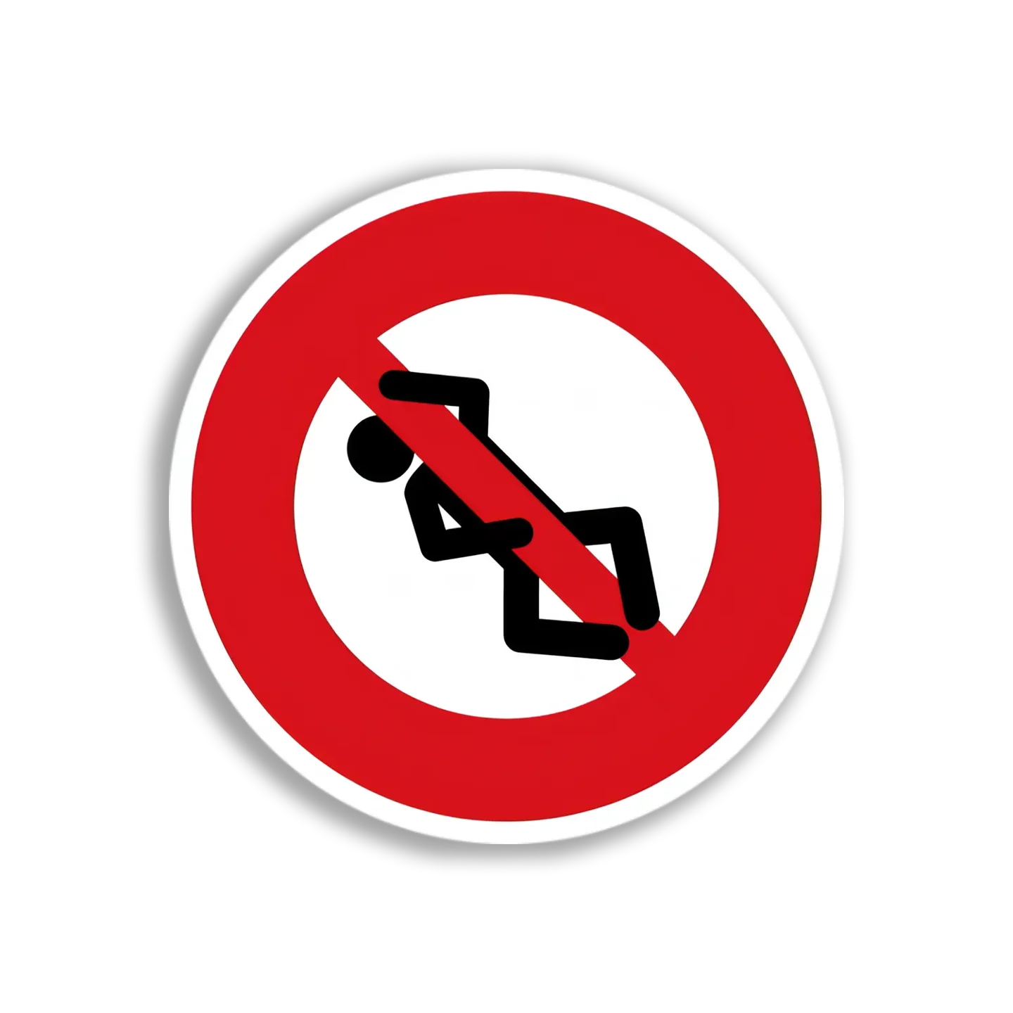 No Loitering Sign Sticker