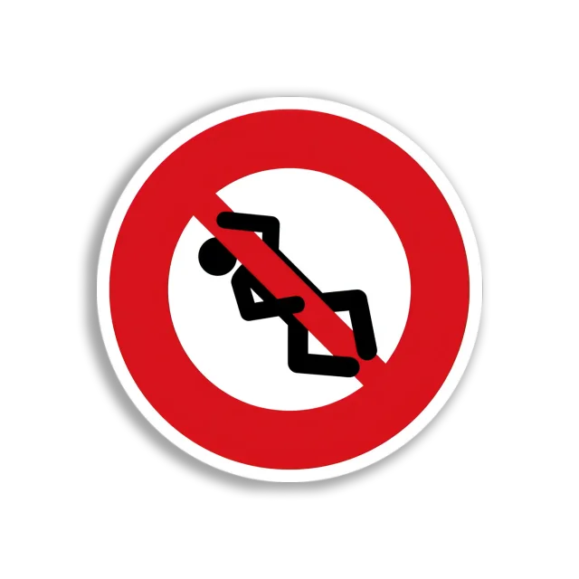 No Loitering Sign Sticker