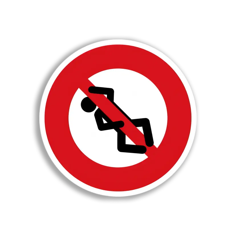 No Loitering Sign Sticker