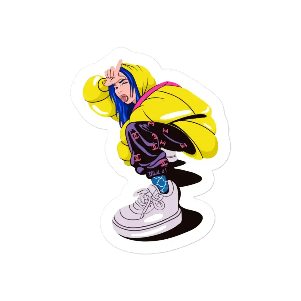 Billie Eilish Loser Pose Sticker