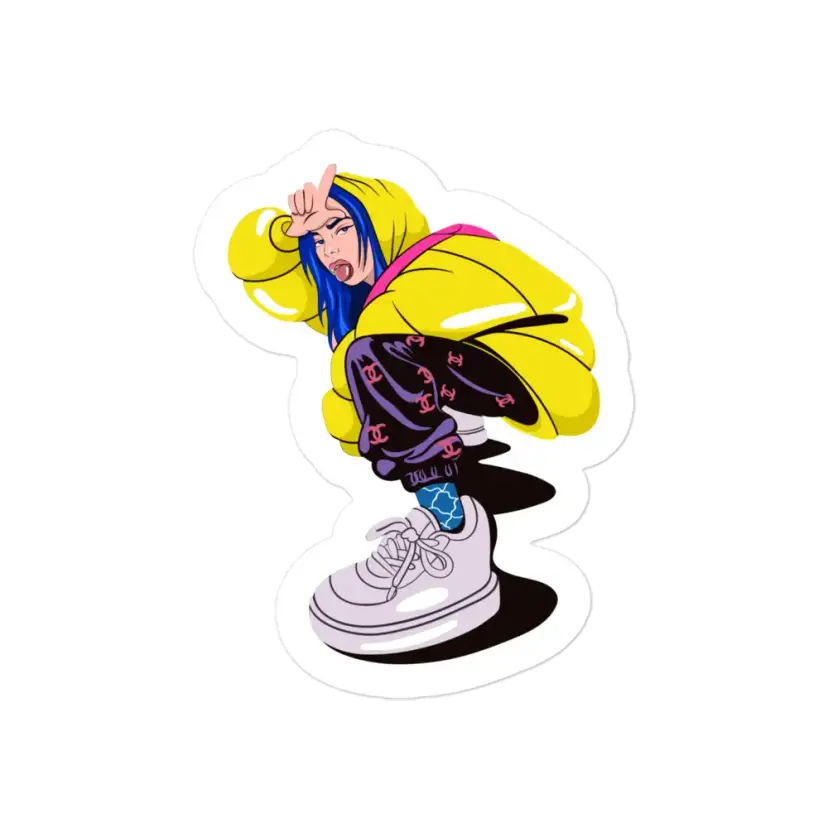 Billie Eilish Loser Pose Sticker
