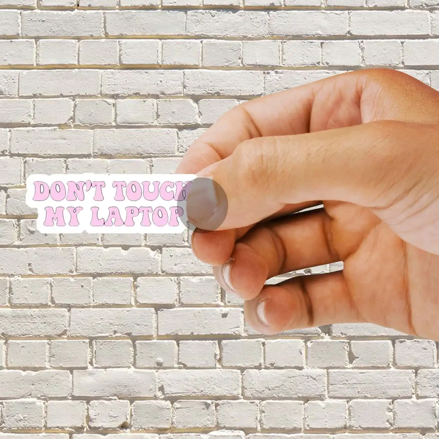 Don't touch my laptop Sticker