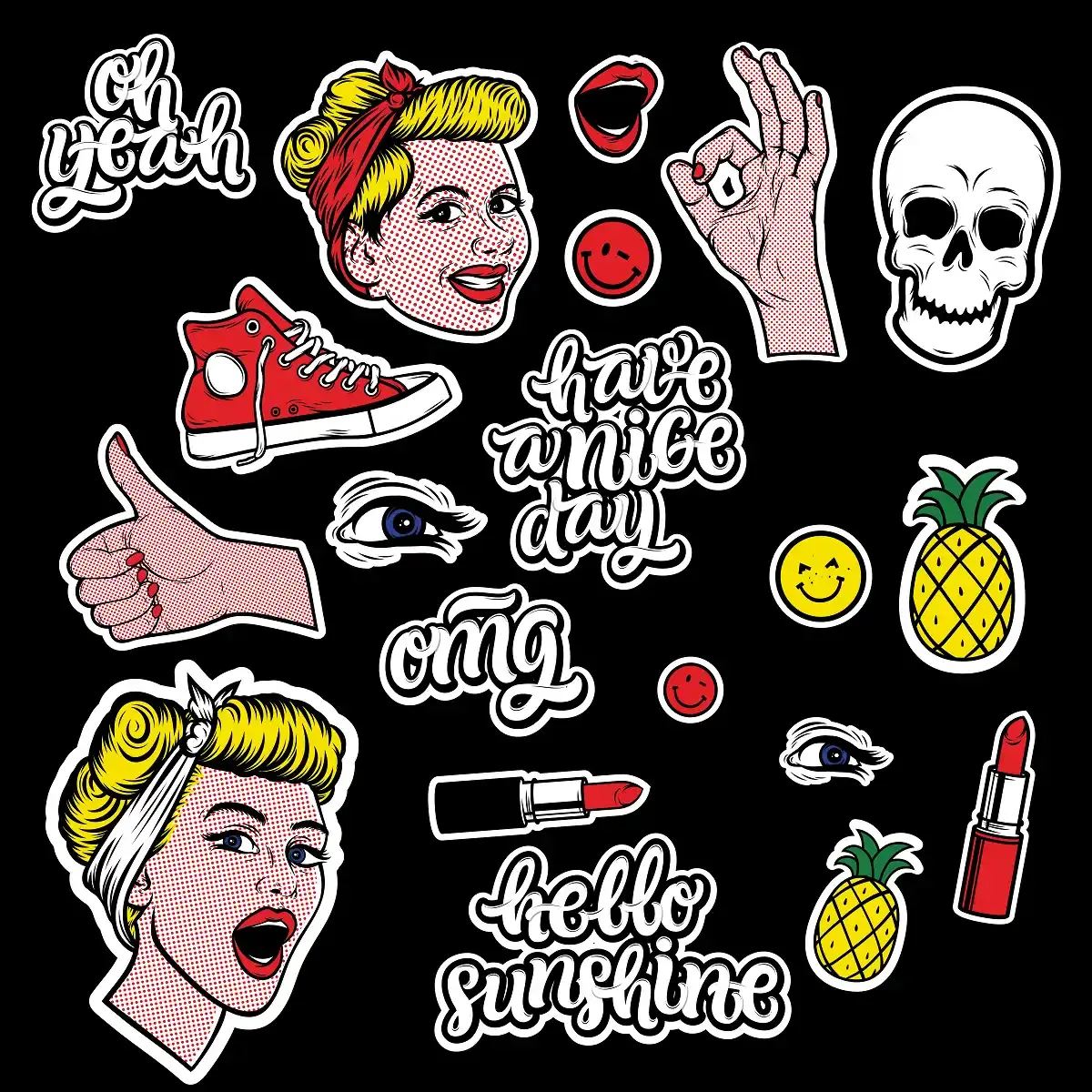 Pop Art VSCO Stickers