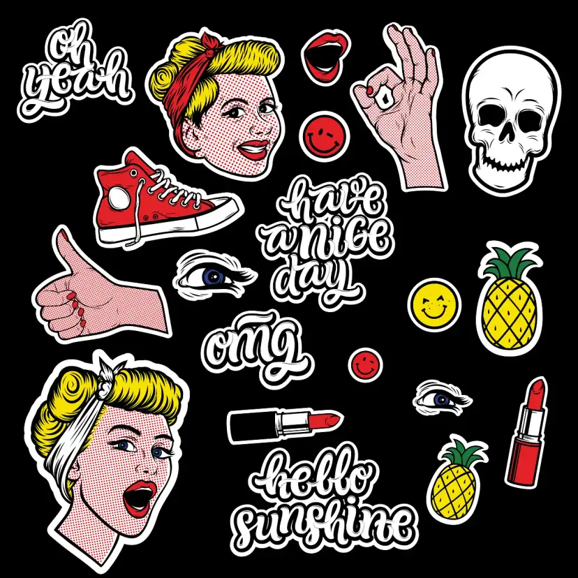Pop Art VSCO Stickers
