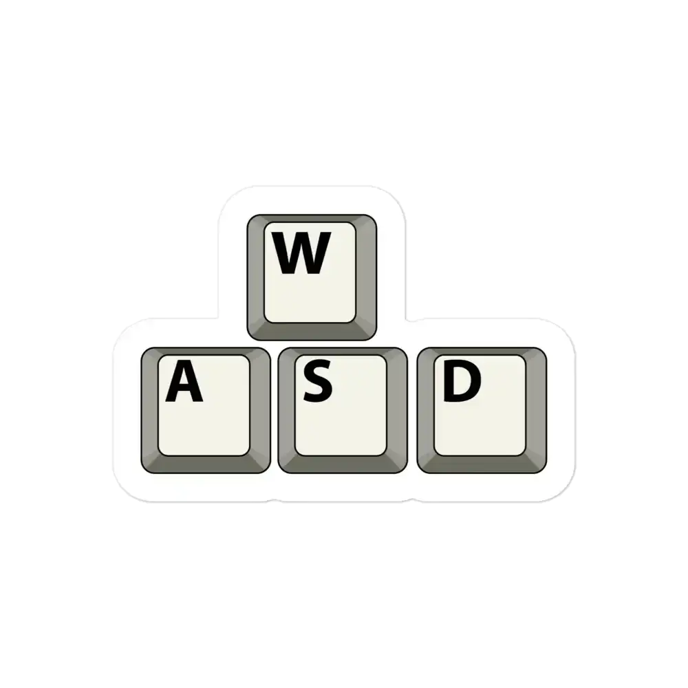WASD Keyboard Keycaps Sticker
