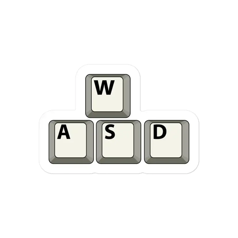 WASD Keyboard Keycaps Sticker