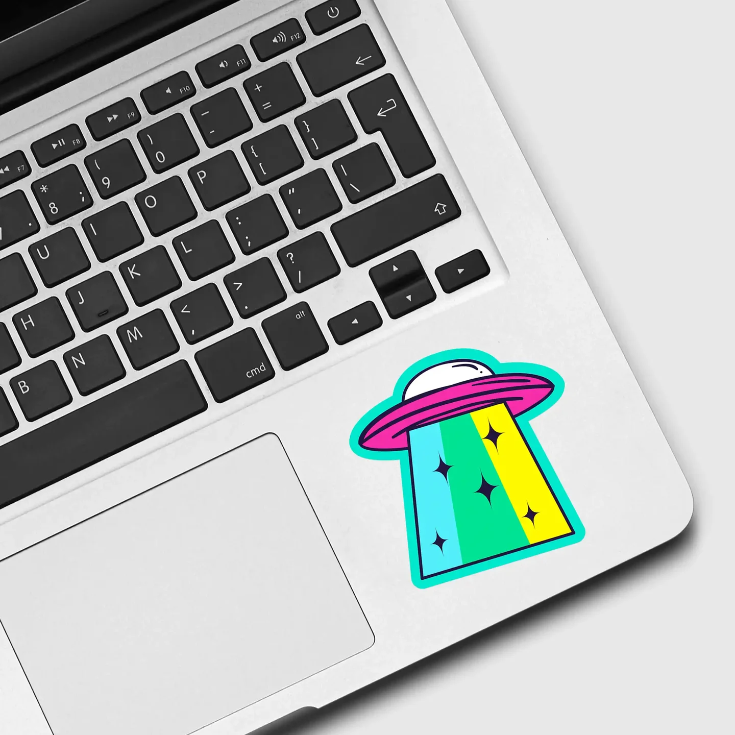 Trippy UFO Sticker