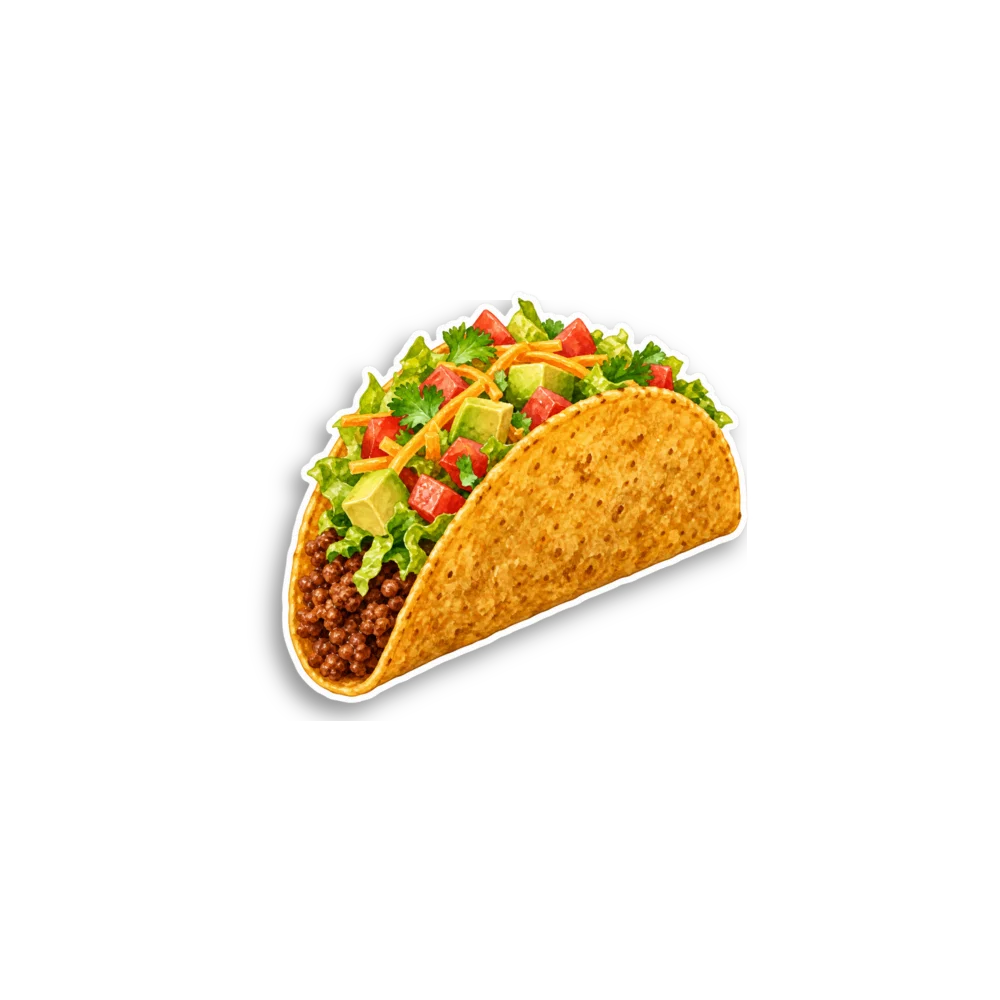 Taco Sticker