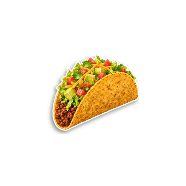 Taco Sticker