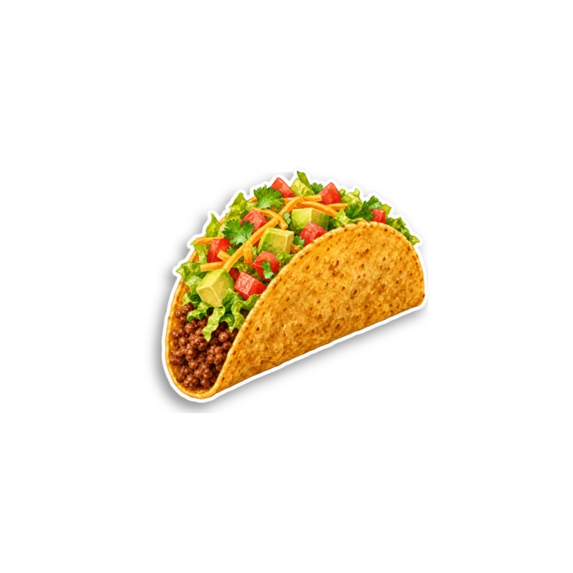 Taco Sticker