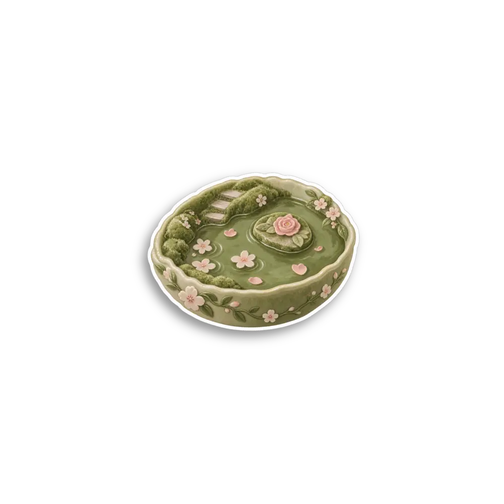 Matcha Green Art Print Sticker