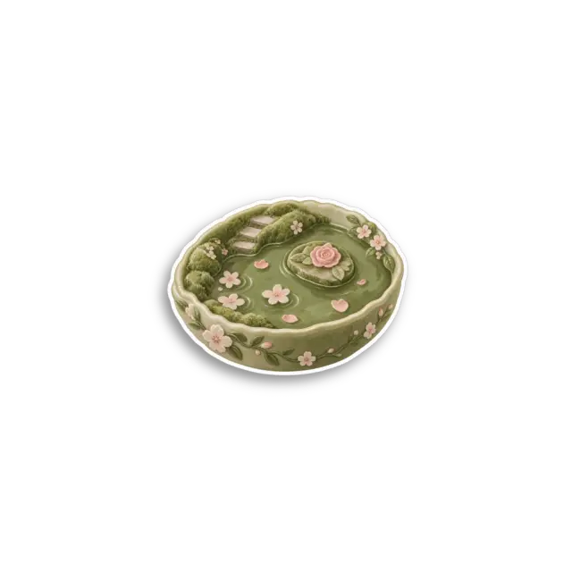 Matcha Green Art Print Sticker