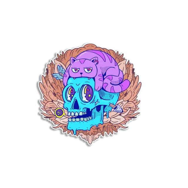 Creative Trippy Skull
