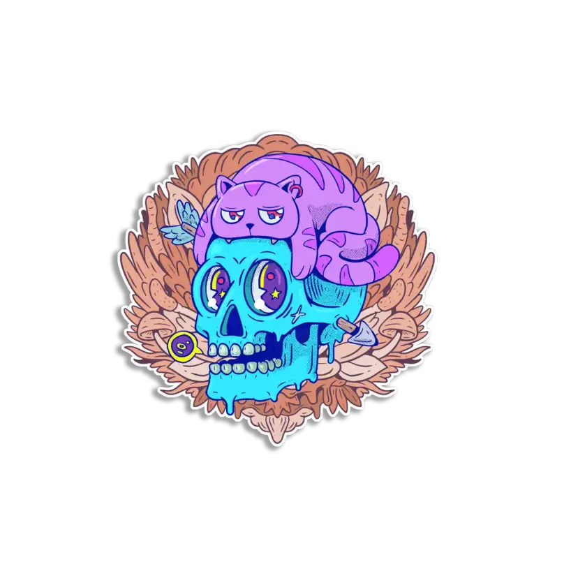 Creative Trippy Skull