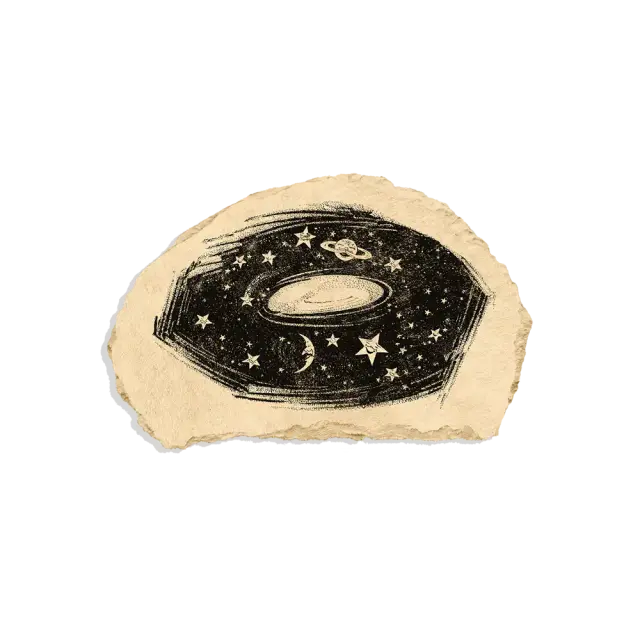 Solar System Retro Sticker