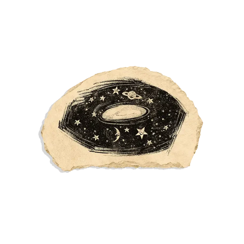 Solar System Retro Sticker